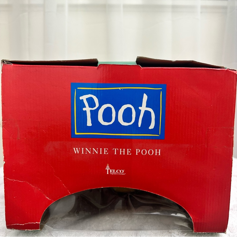 Winnie the Pooh Christmas Plush with Scarf and Honey Pot Collector Animated - Picture 15 of 16